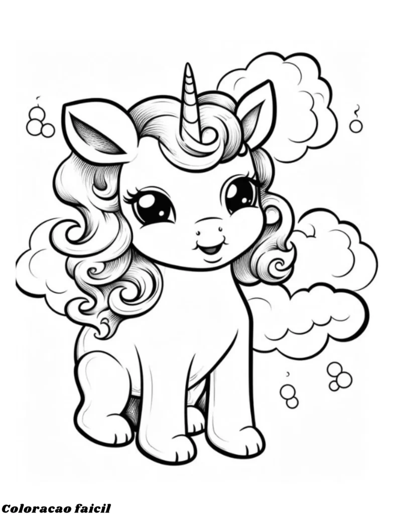 unicornio colorir