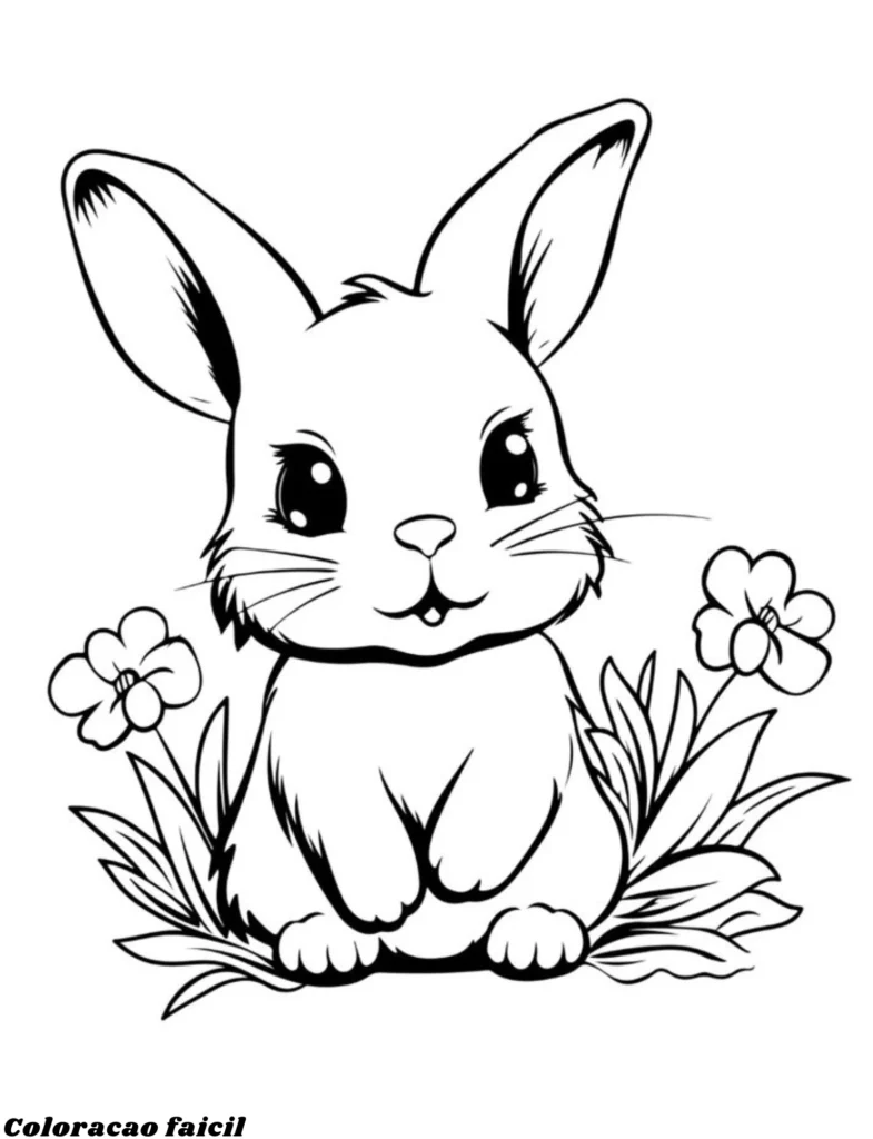 desenhos para colorir coelhinhos
