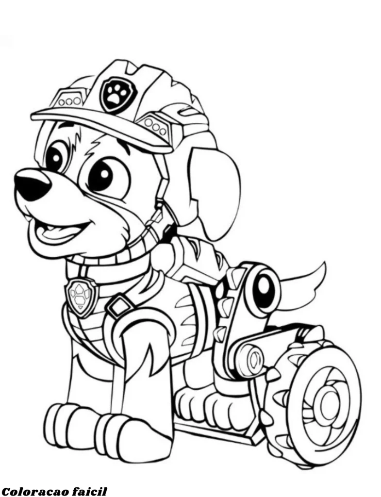 desenhos patrulha canina para colorir