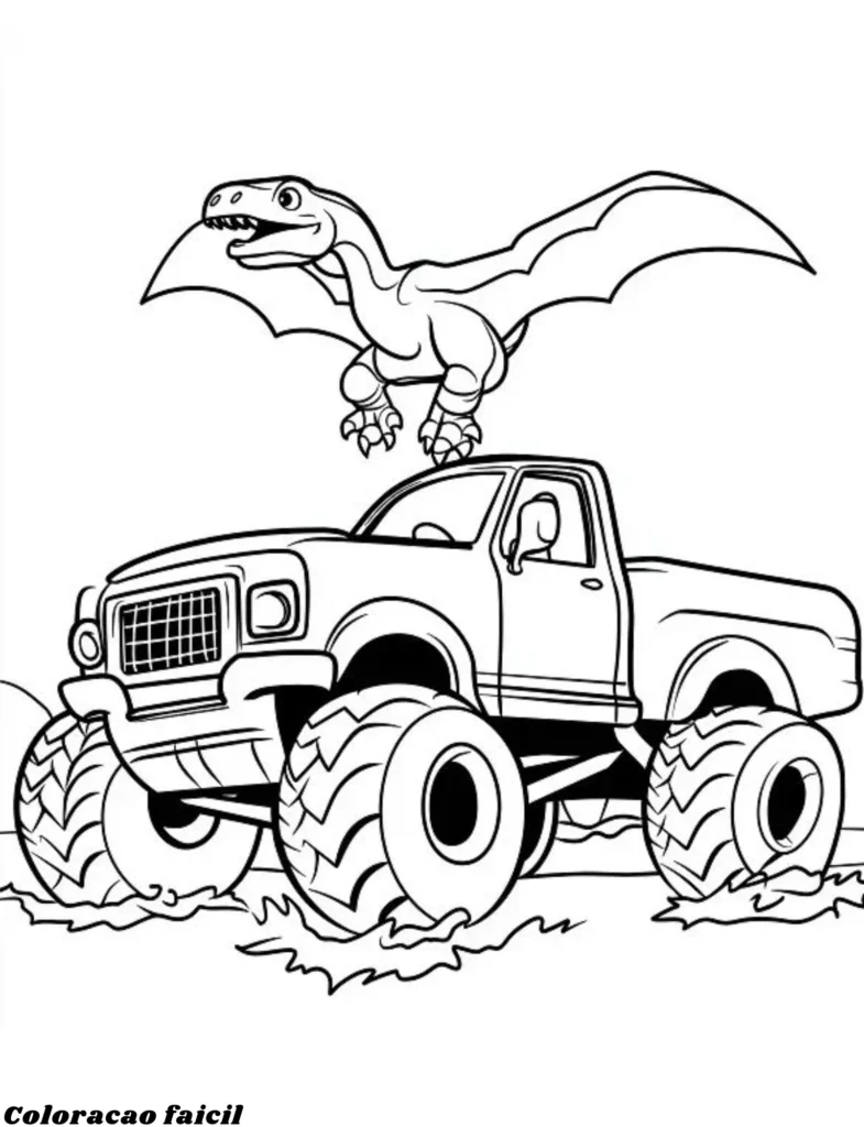 desenho dinossauro para colorir