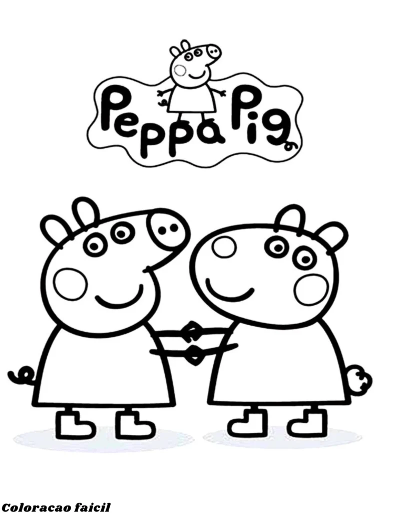 desenho da peppa para colorir