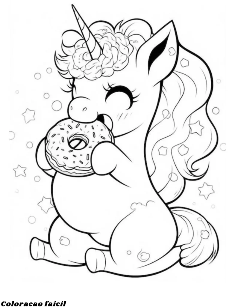 desenhos unicornio para colorir