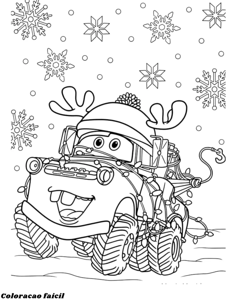 desenho para colorir natal