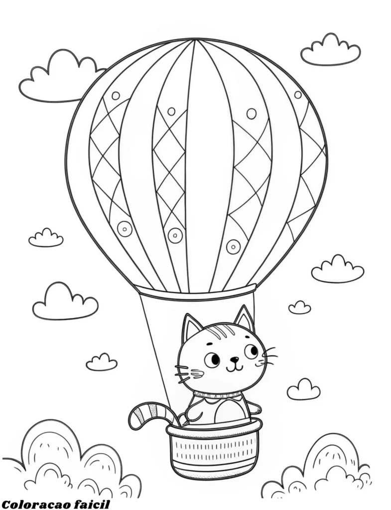 desenhos para colorir gatinho