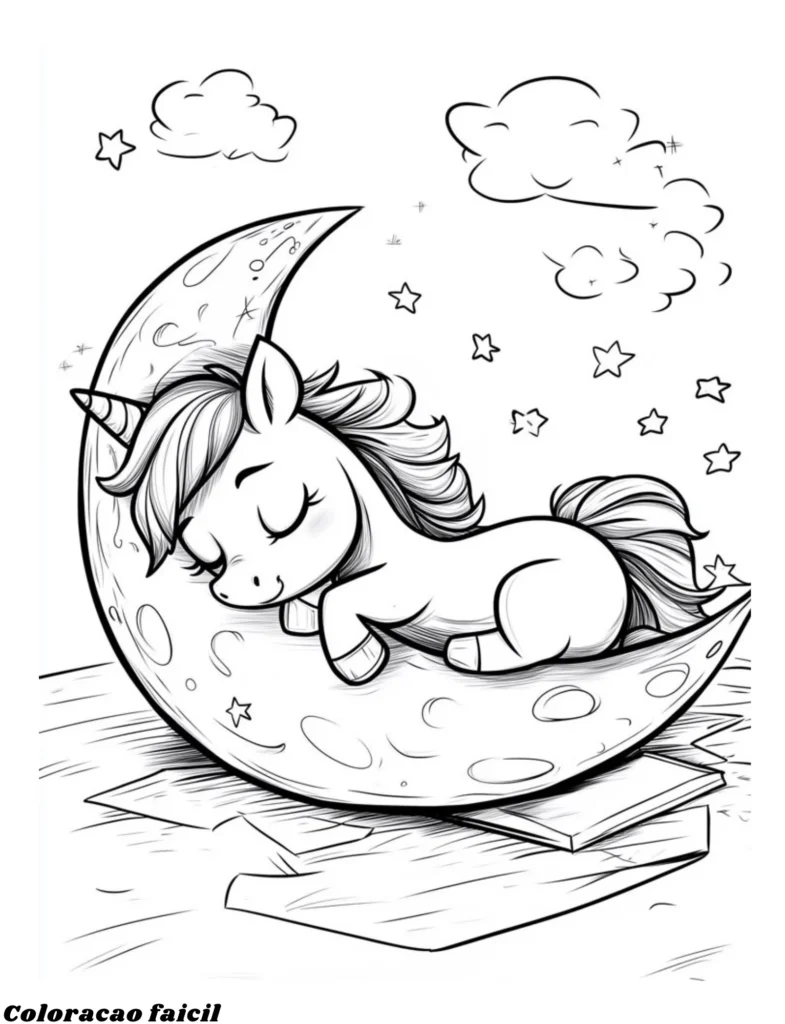 desenhos para imprimir unicornio