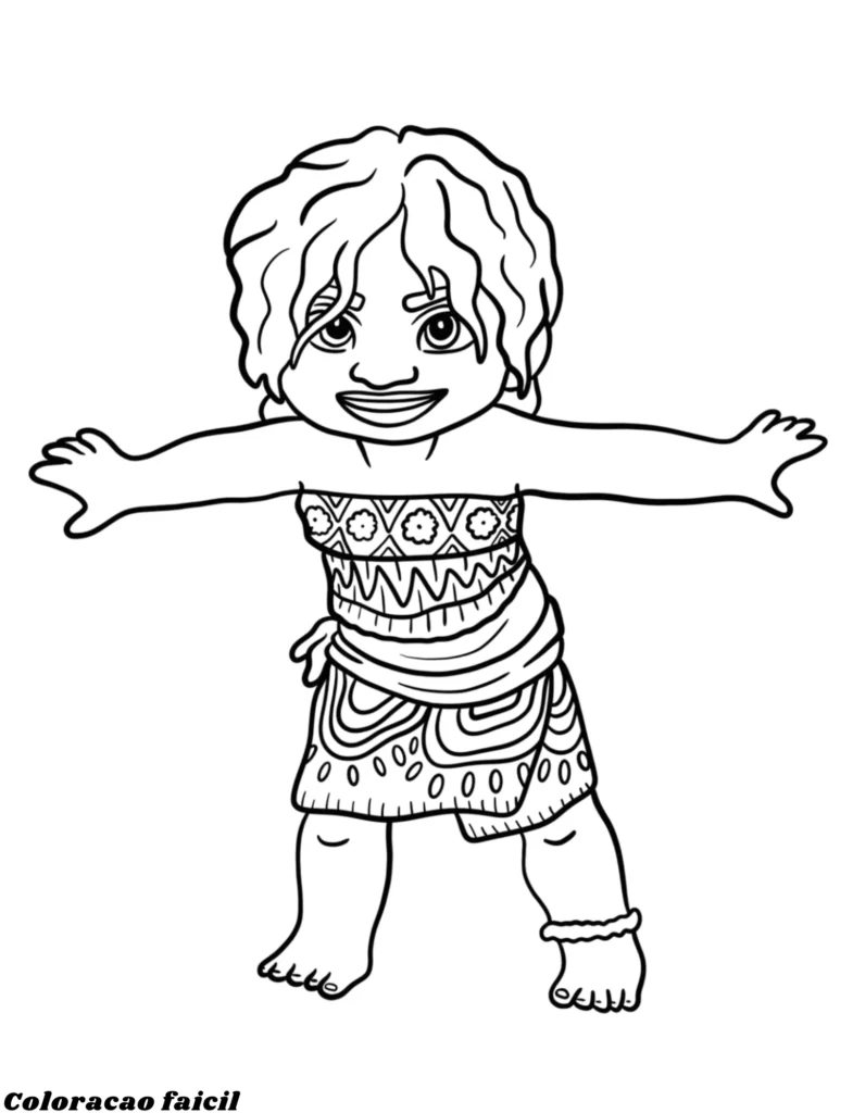desenhos da moana para imprimir