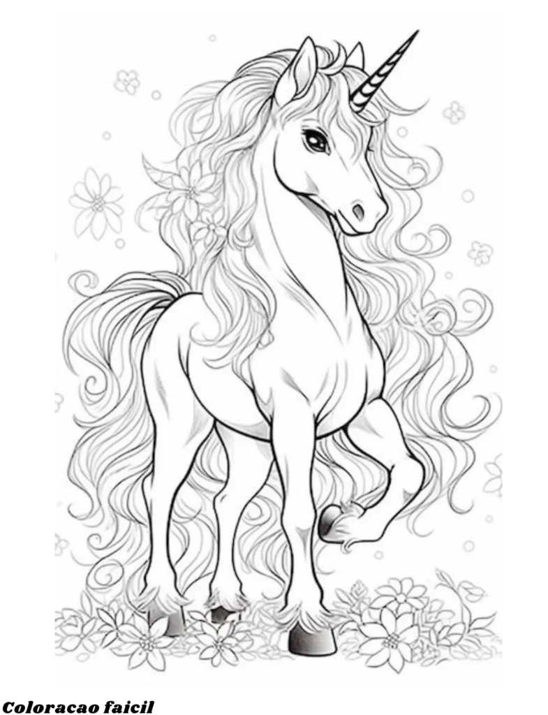 unicórnio desenho para colorir