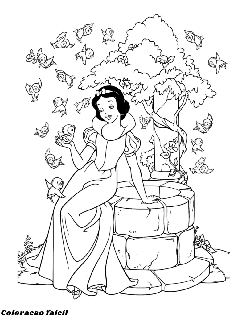 desenhos para colorir princesas disney