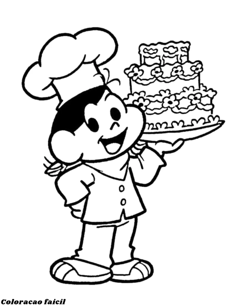 desenhos para colorir turma monica