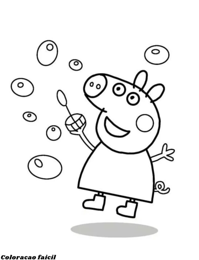 peppa pig para colorir