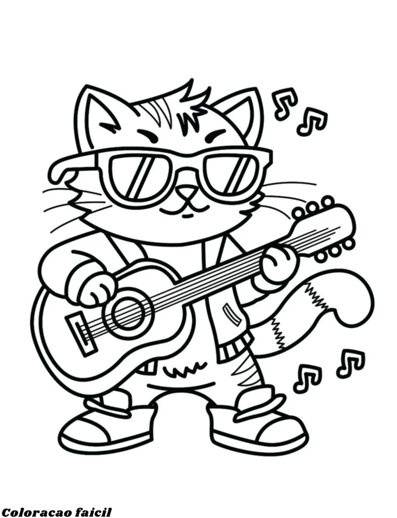 gatinho colorir