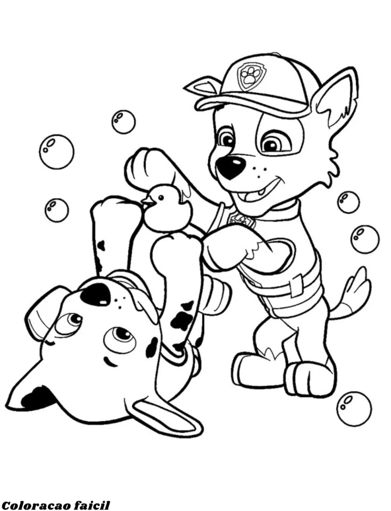 desenhos para colorir da patrulha canina