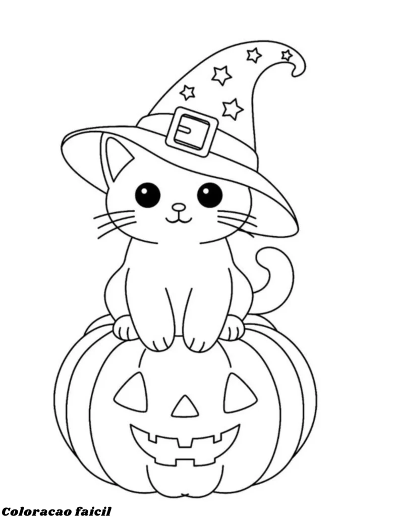 desenho de gatinho para colorir