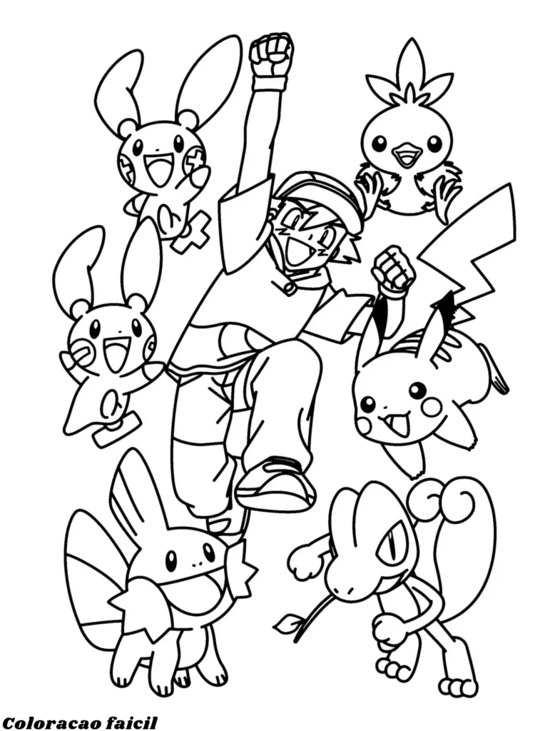 desenhos de pokemon para colorir