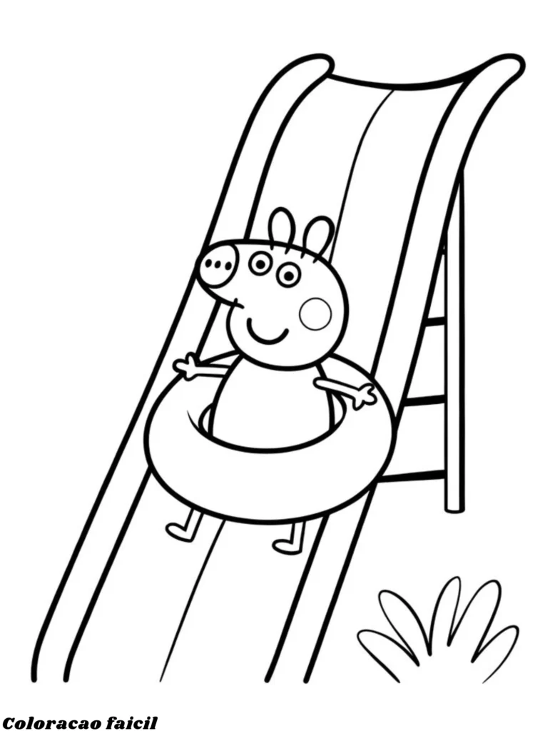desenho peppa para colorir