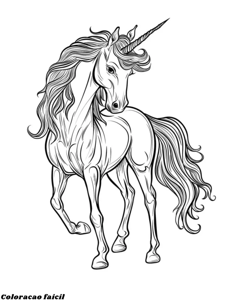 desenhos unicornios para colorir
