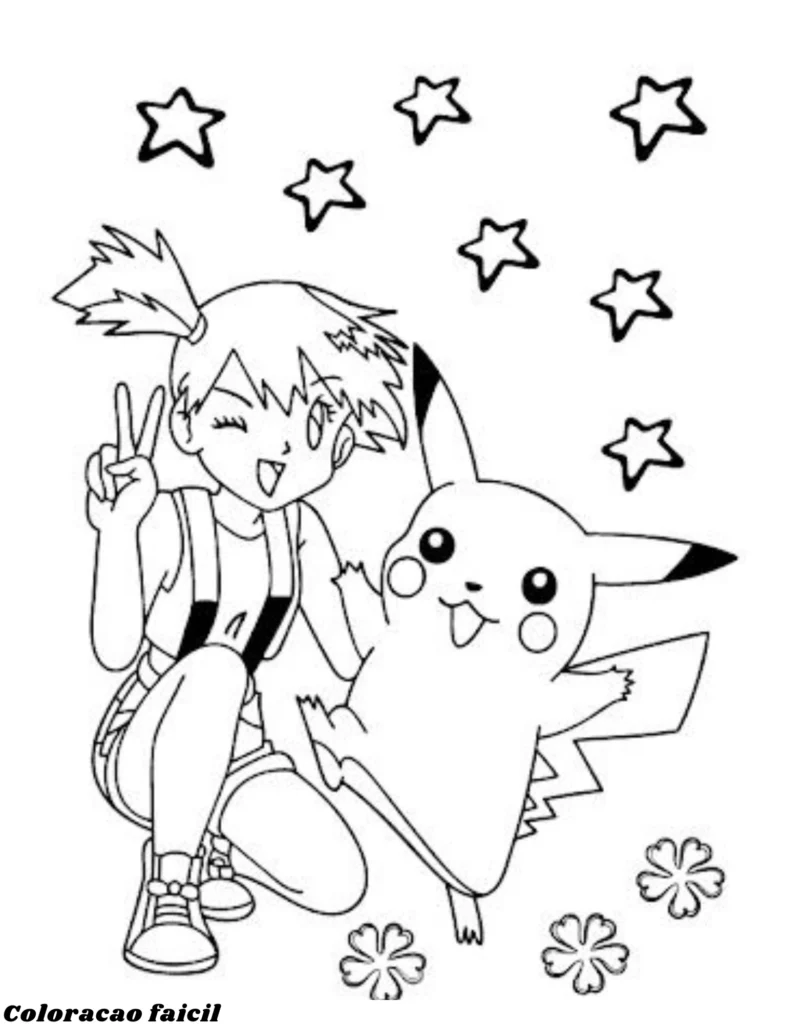 desenho de pokemon para colorir