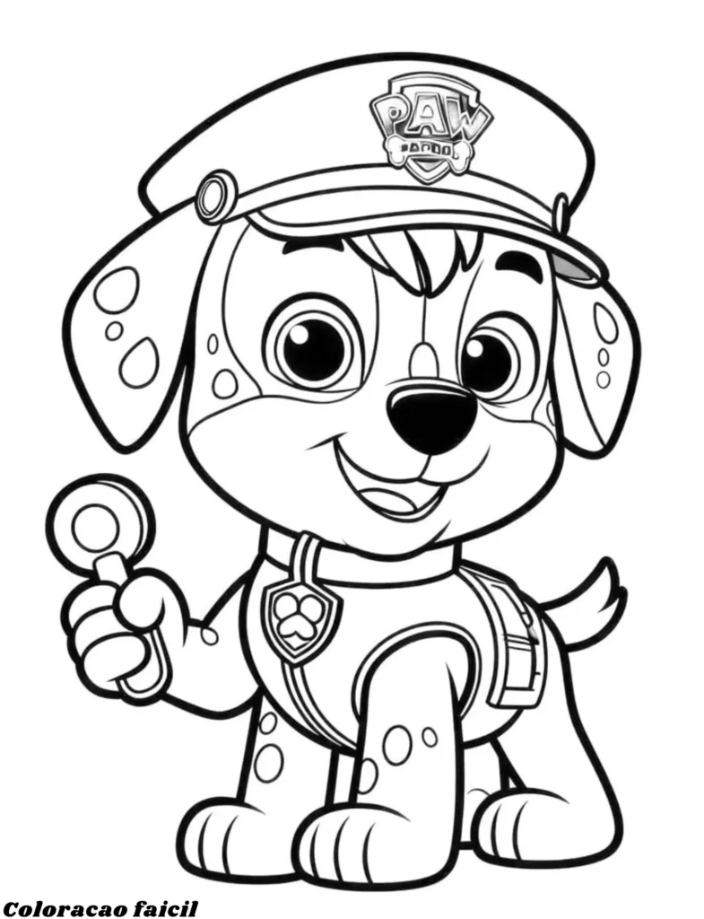 desenho colorir patrulha canina