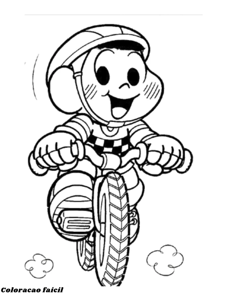 desenho para colorir monica