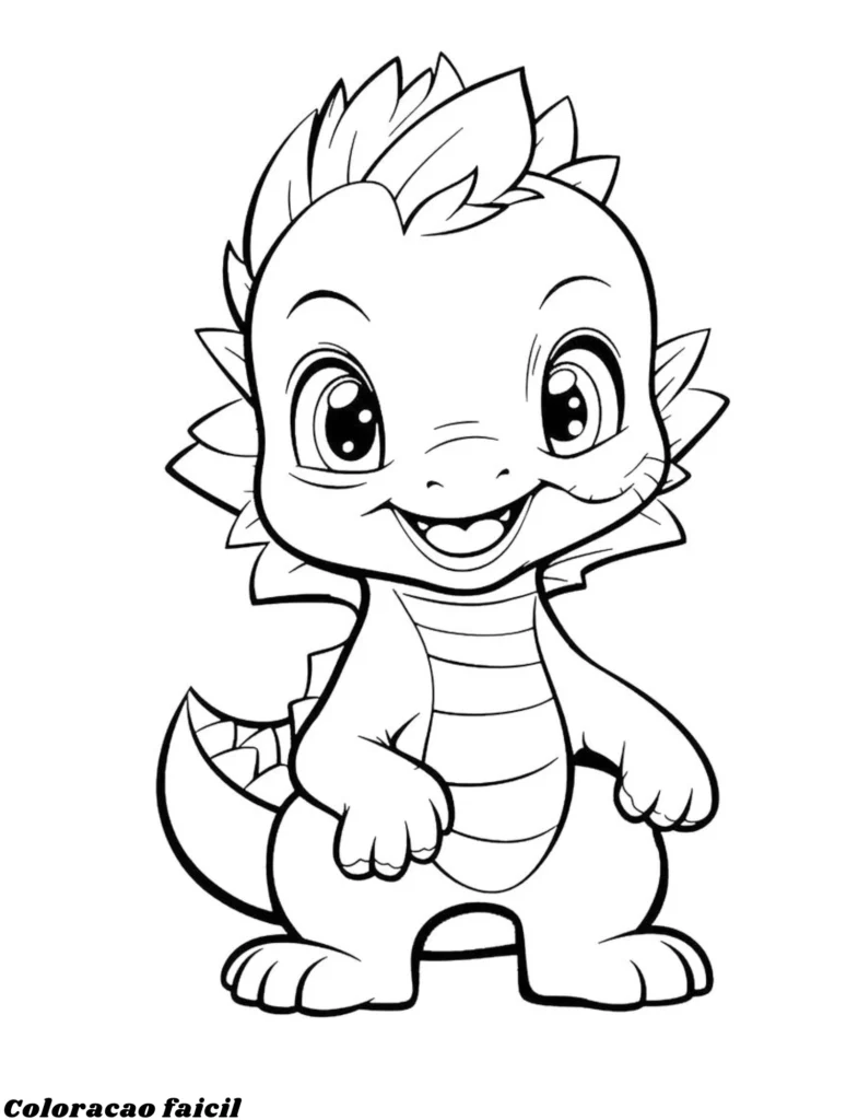 desenho de dinossauro para colorir