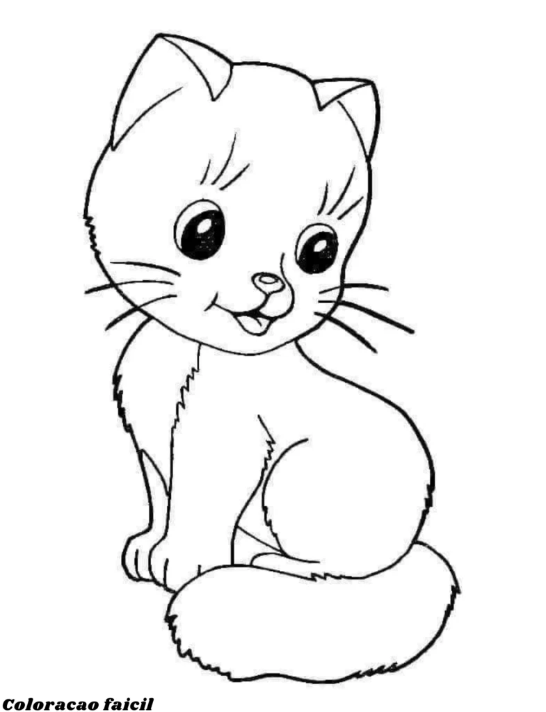 desenhos de gato para colorir