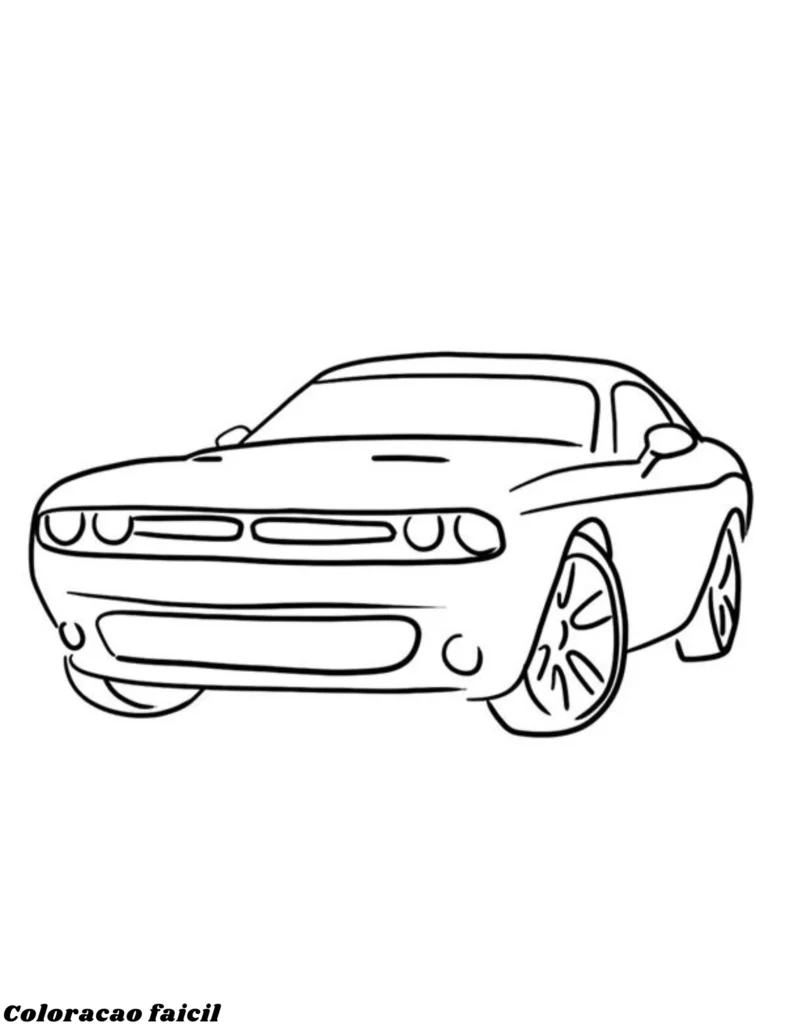 desenho de carro para imprimir