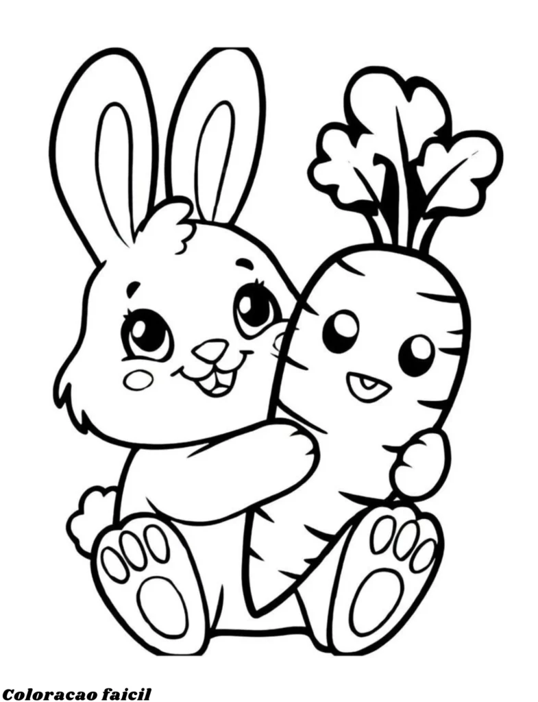 desenhos de coelhos para colorir