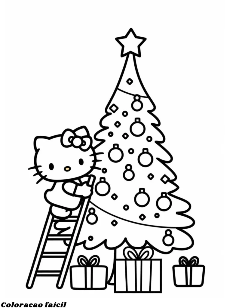 desenhos da hello kitty para colorir