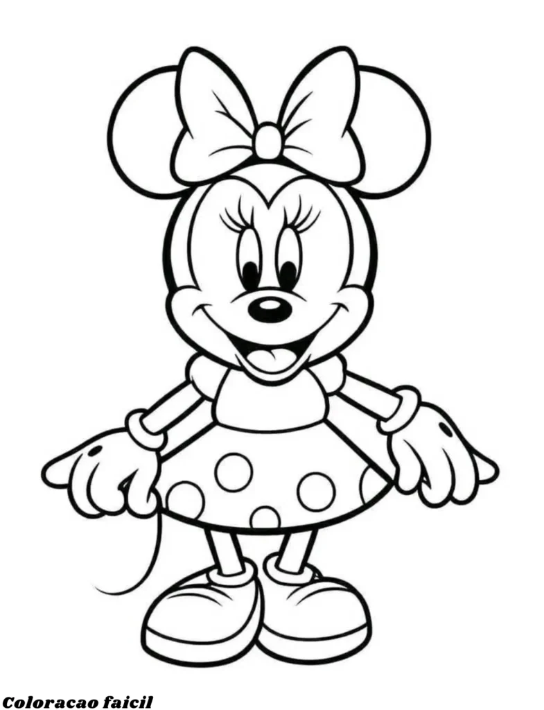 minnie colorir