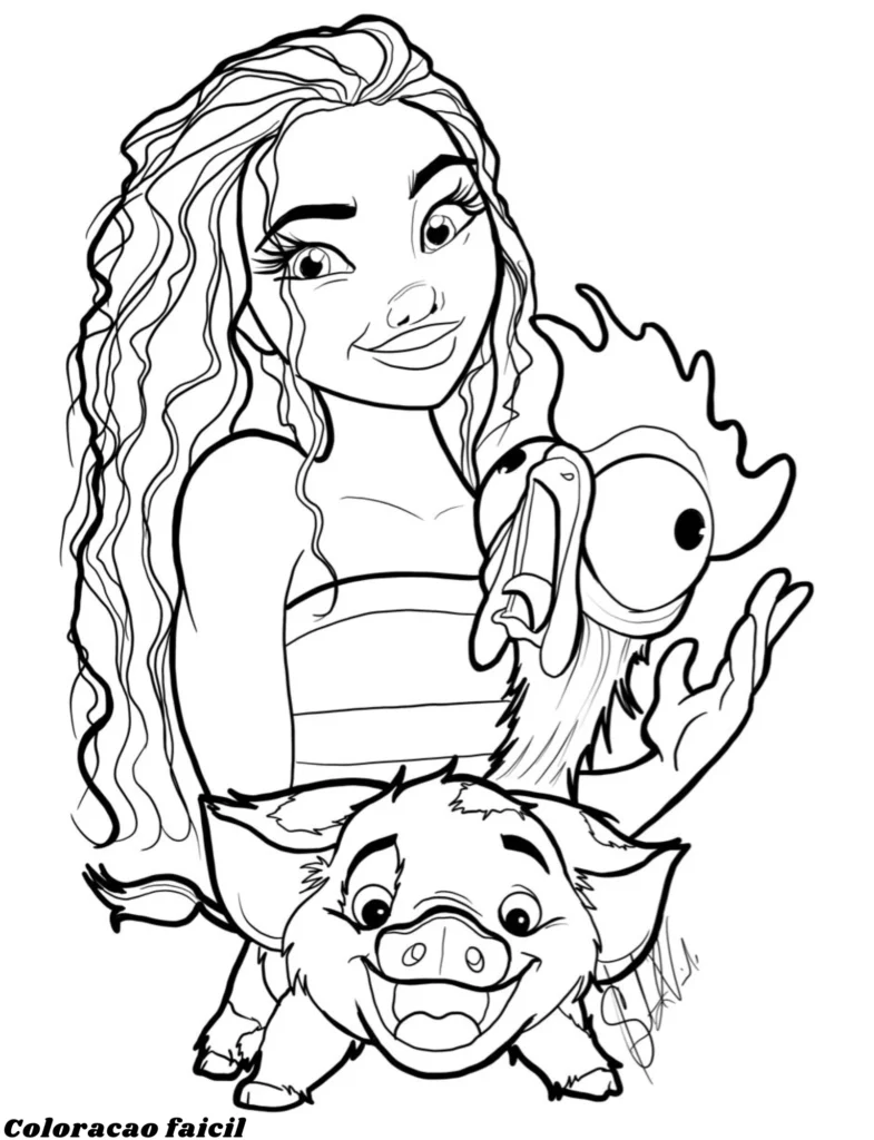 moana para imprimir
