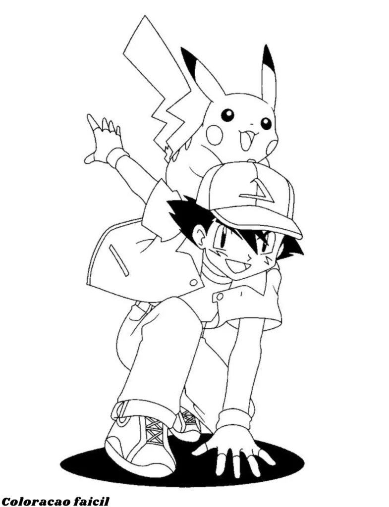 pokemon para imprimir e colorir