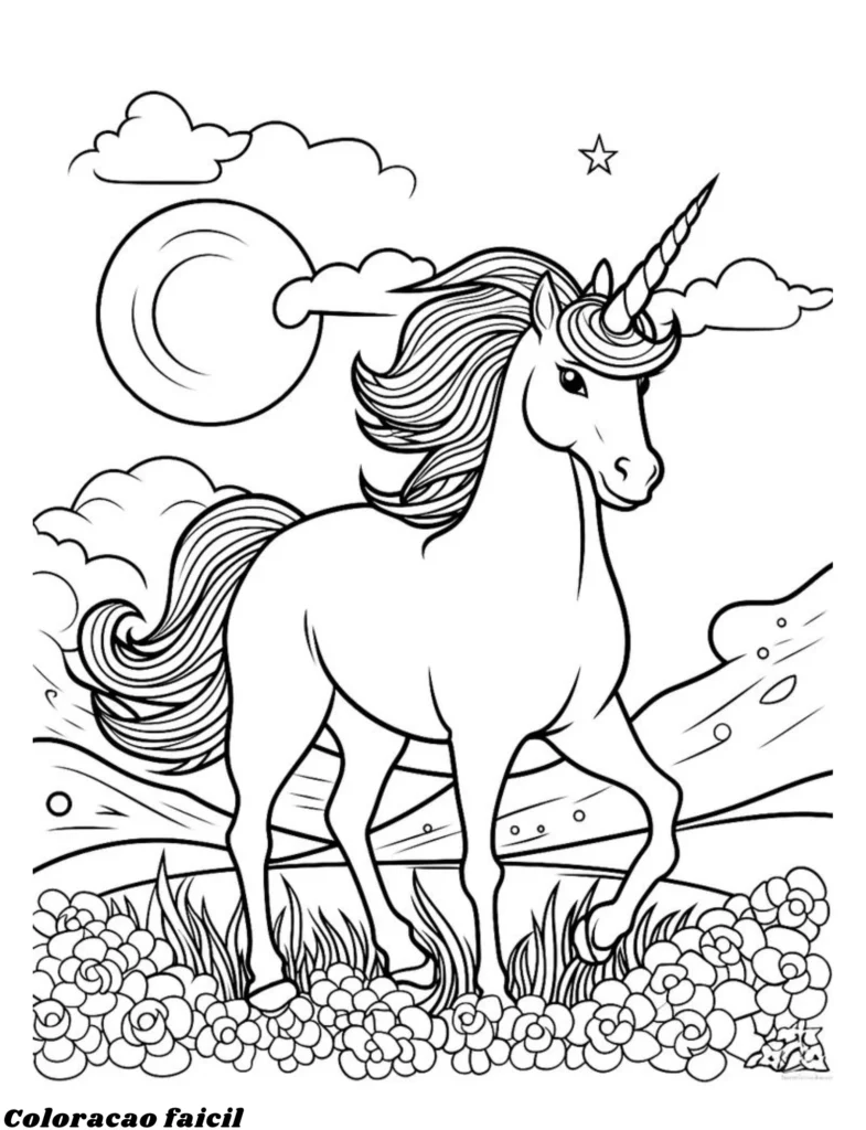 desenhos para colorir de unicornios