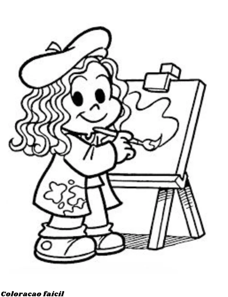 desenhos para colorir turma da mônica