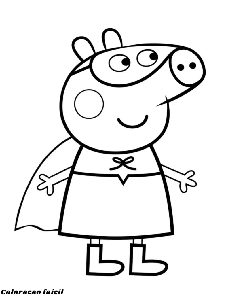 desenho da peppa para colorir