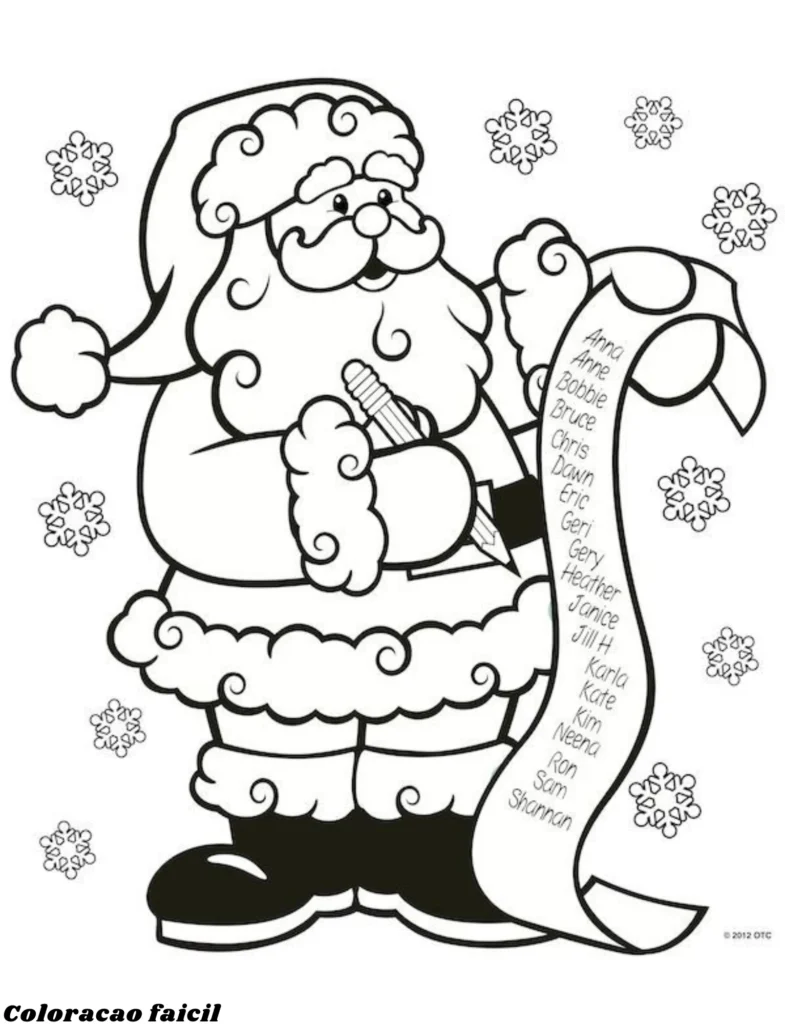 desenho natal para colorir