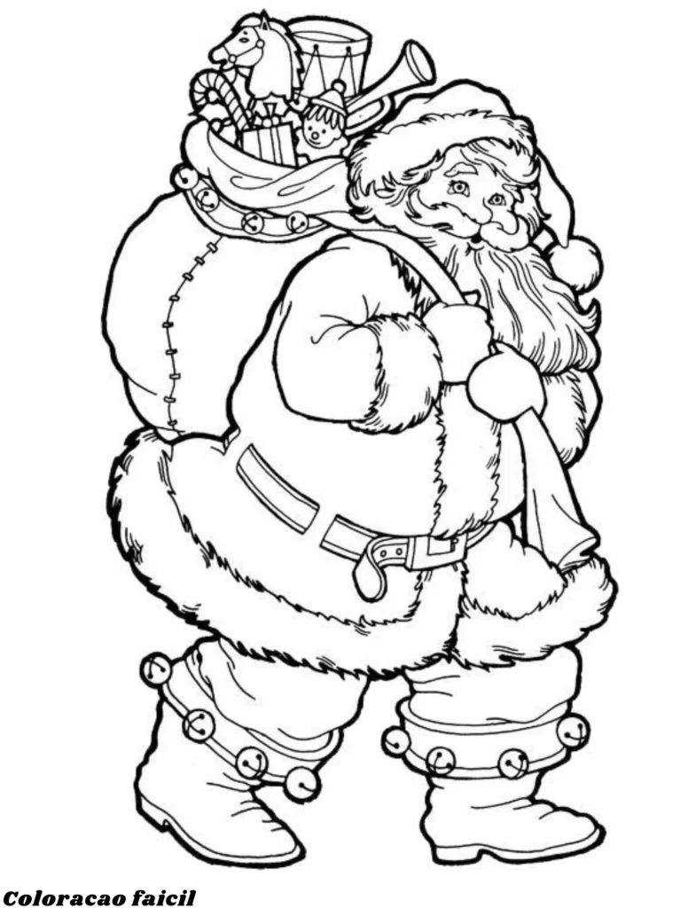 desenho sobre natal para colorir
