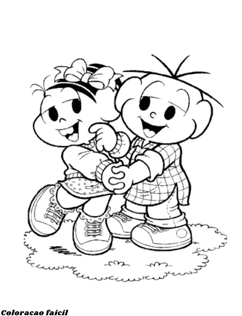desenhos turma da monica para colorir