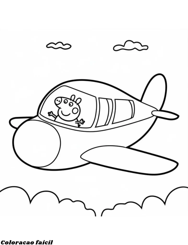desenhos peppa para colorir
