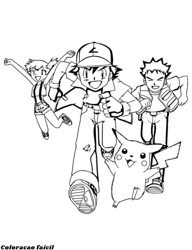 pokemon para colorir
