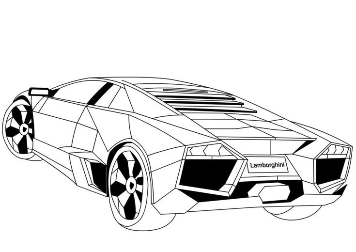 desenho de carros para colorir