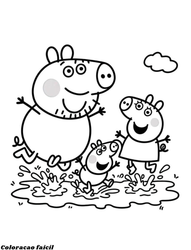 peppa pig para pintar