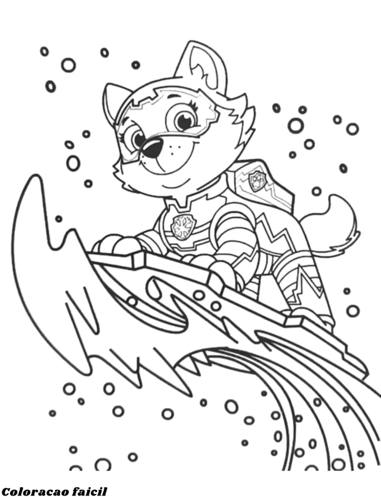 imagem patrulha canina para colorir