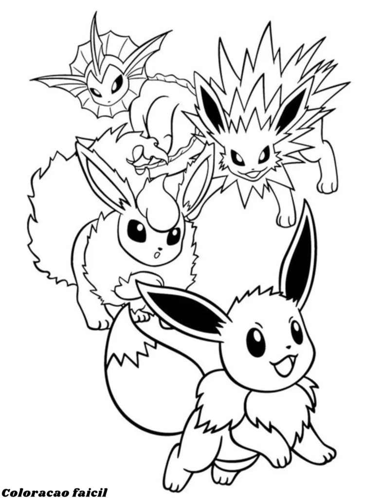 desenhos para colorir pokemon