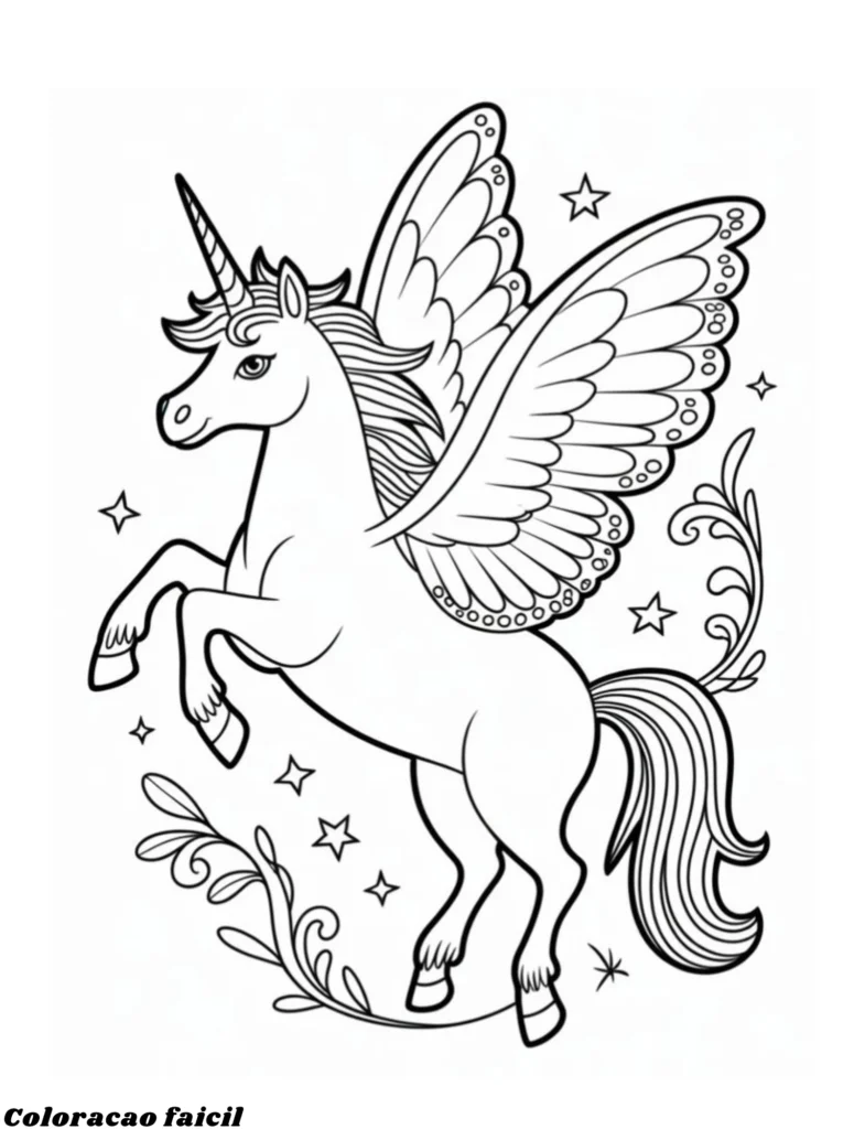 desenhos para colorir de unicórnio