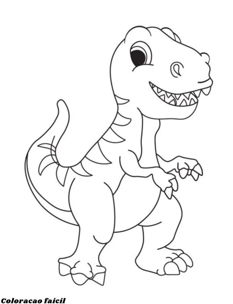 desenho de dinossauros para colorir