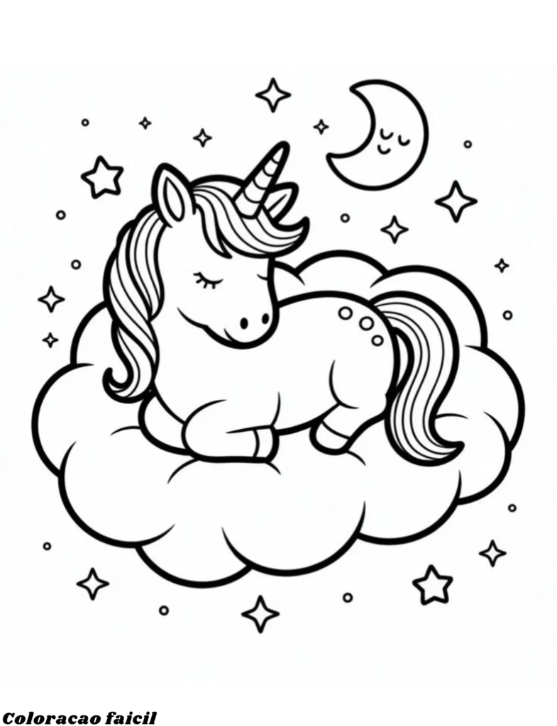 desenhos para colorir de unicornio