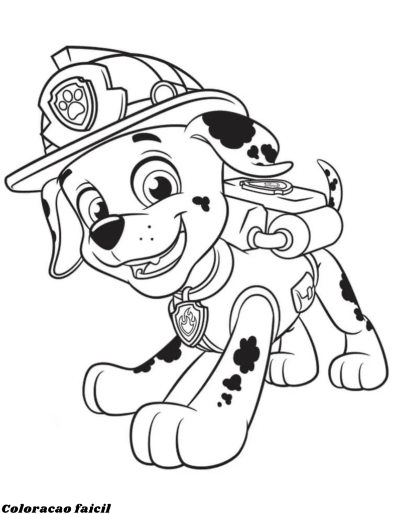 desenho patrulha canina colorir