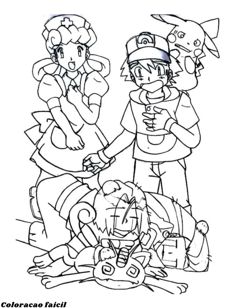 desenho para colorir do pokemon