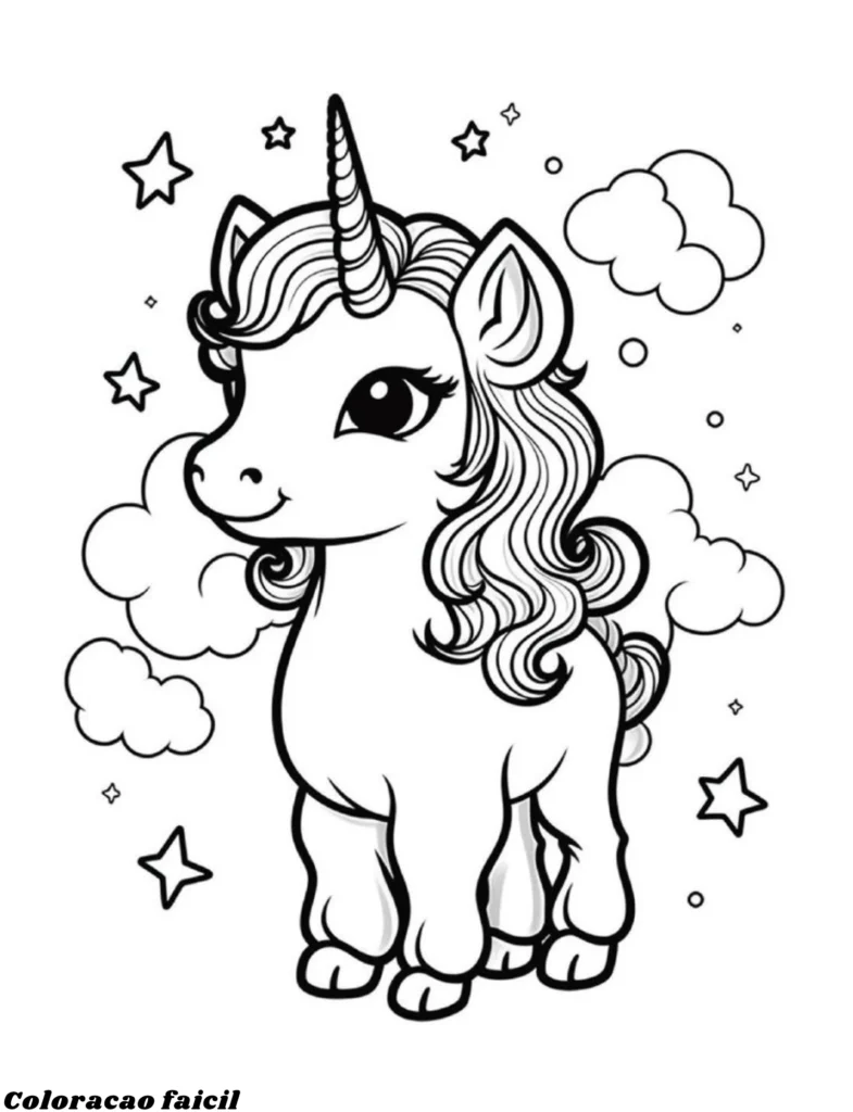 unicornios para colorir e imprimir