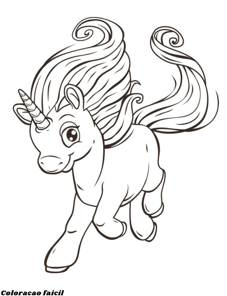 desenhos para pintar unicornio